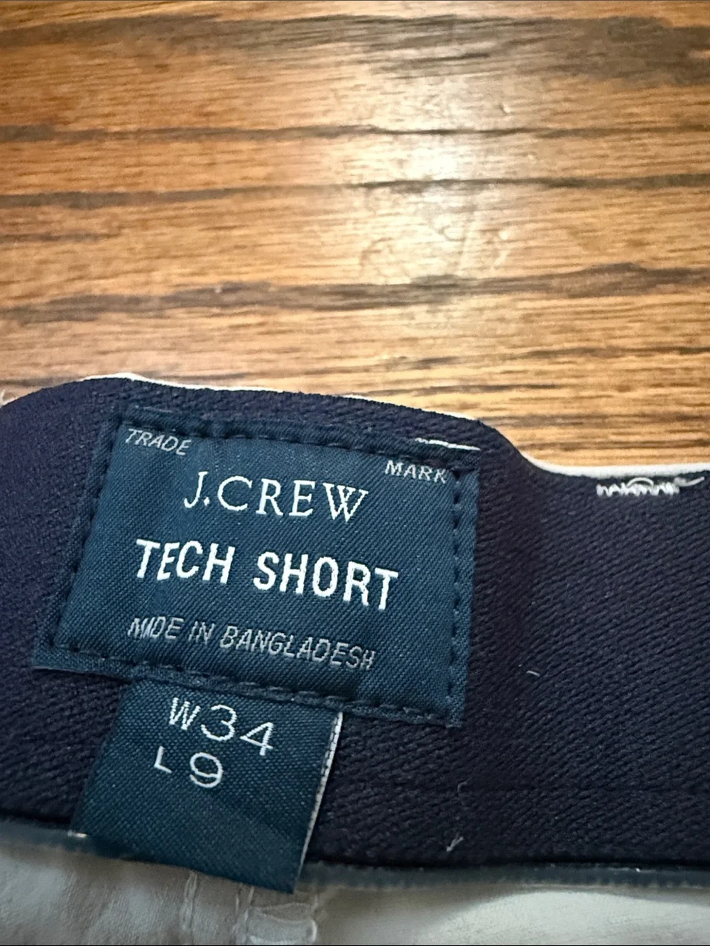 J. Crew Men's Flat Front Chino Shorts in Off-White